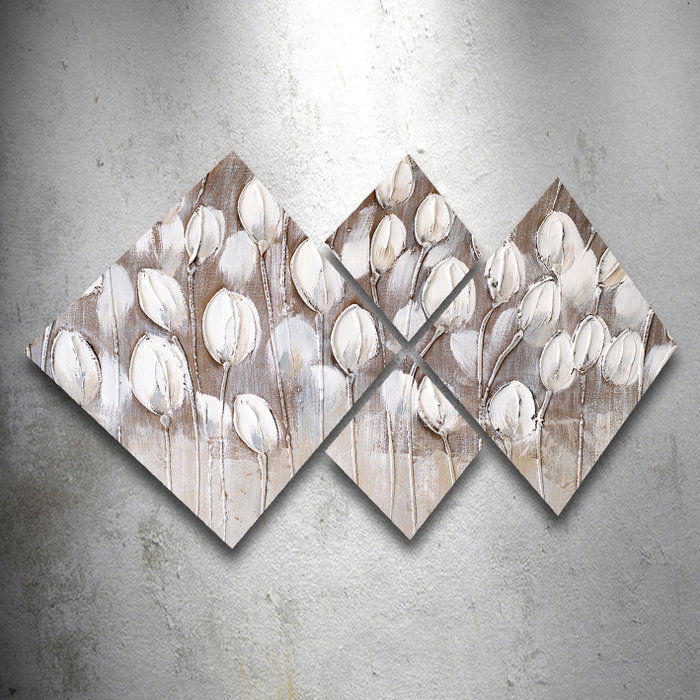 Wallity Conjunto de 4 Cuadros Decorativos de MDF Multicolor Wallity Conjunto de 4 Cuadros Decorativos de MDF Multicolor